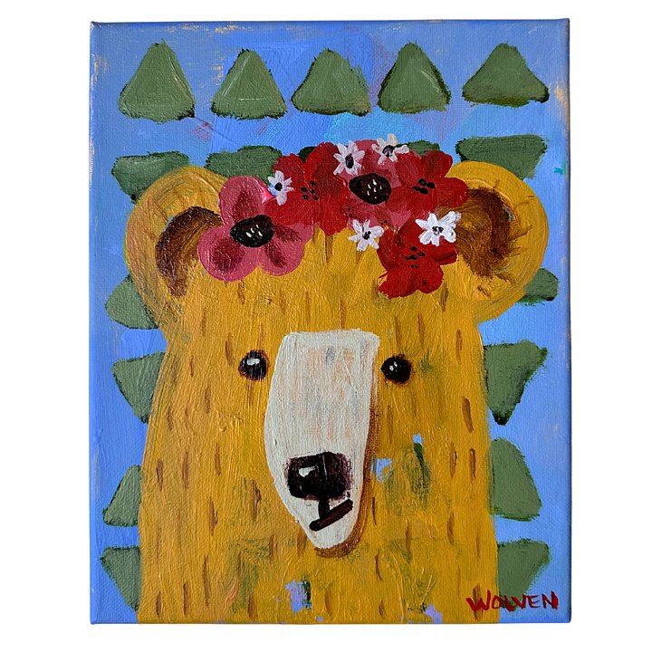 Original Painting: Blossom – The Bear of Joy product image (1)