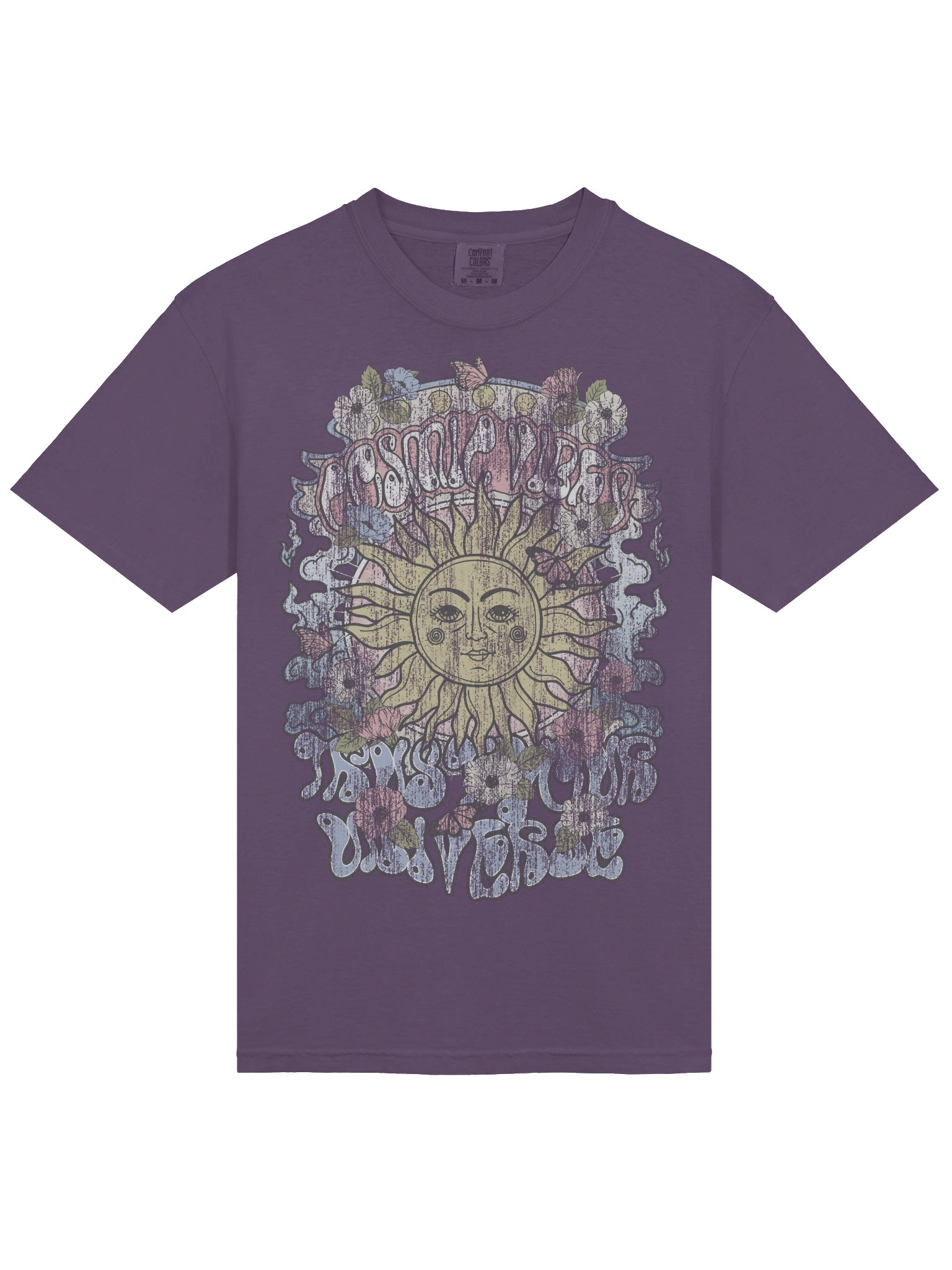 Cosmic Vibes Sunshine Shirt – Retro Psychedelic Sun Graphic Boho Travel Tee product image (7)