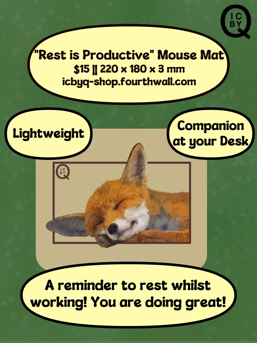 Rest is Productive Mouse Mat product image (1)