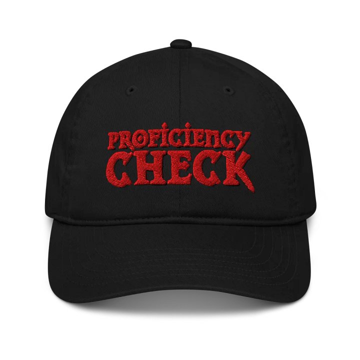 Red Proficiency Check - Organic Dad Hat product image (1)