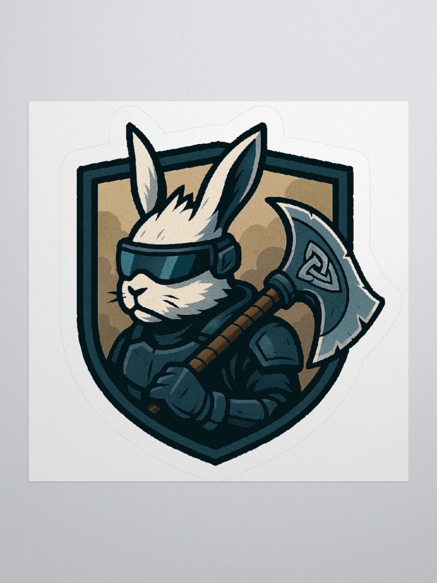 the tactical viking rabbit sticker product image (1)