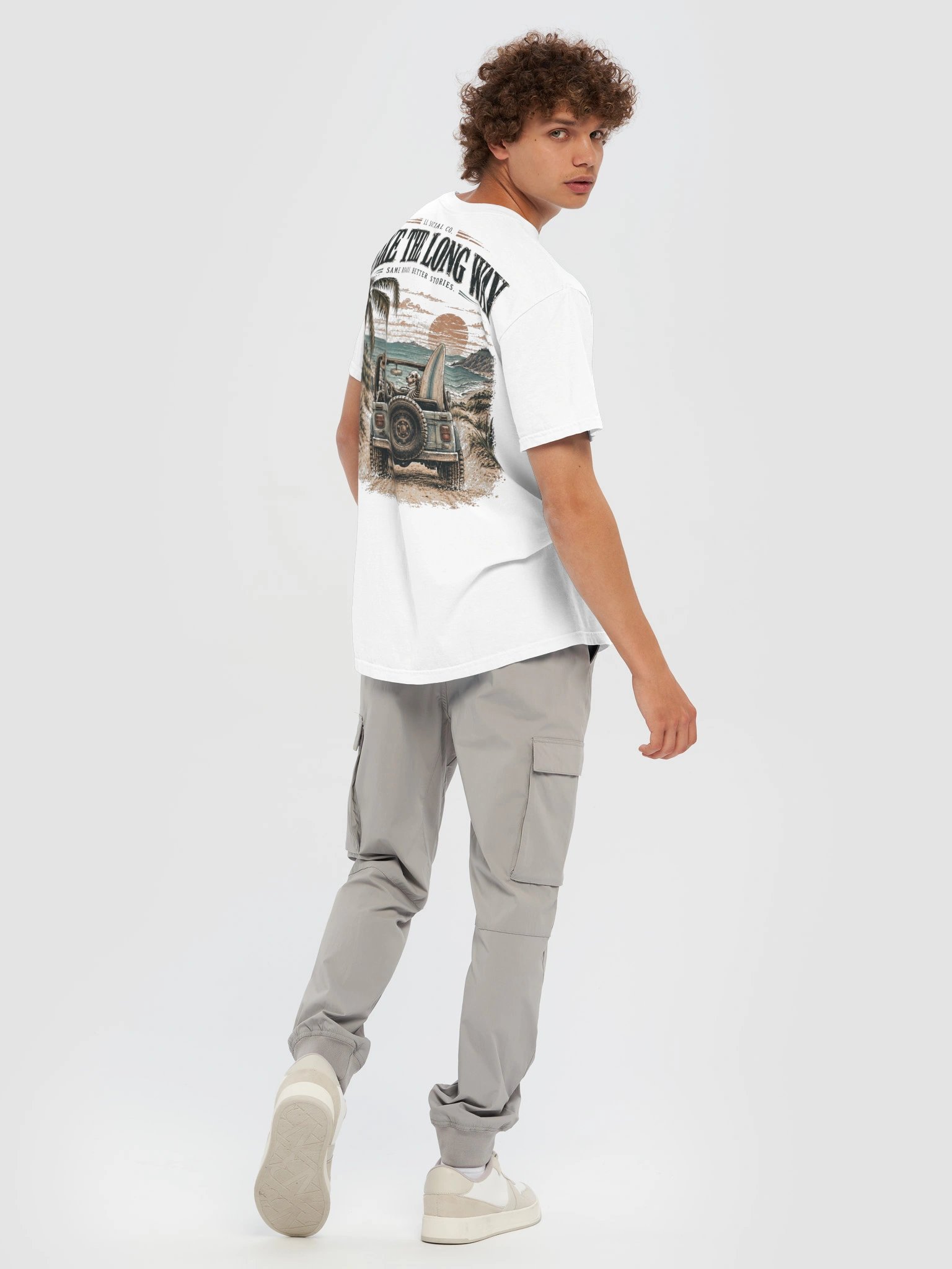 Take the Long Way Comfort Colors Tee — Coastal Skellie Edit product image (12)