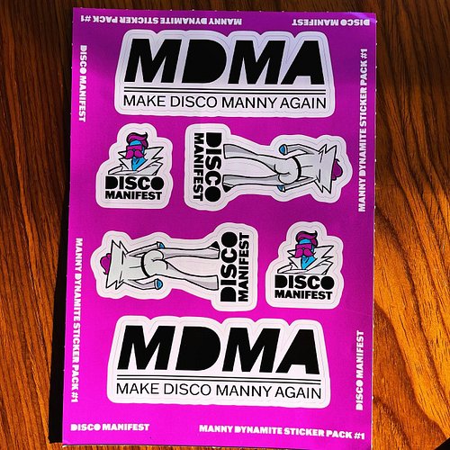 STICKY DYNAMITE! SO STICKY!
MANNY DYNAMITE STICKER PACK Vol. 1 coming to a galaxy near you soon! Keep your peepers peeled kid...