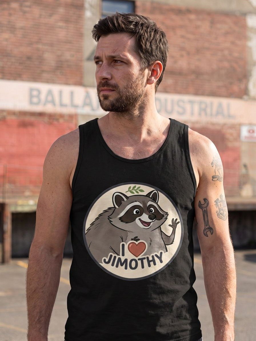 I Love Jimothy Unisex Garment-Dyed Tank Top product image (1)