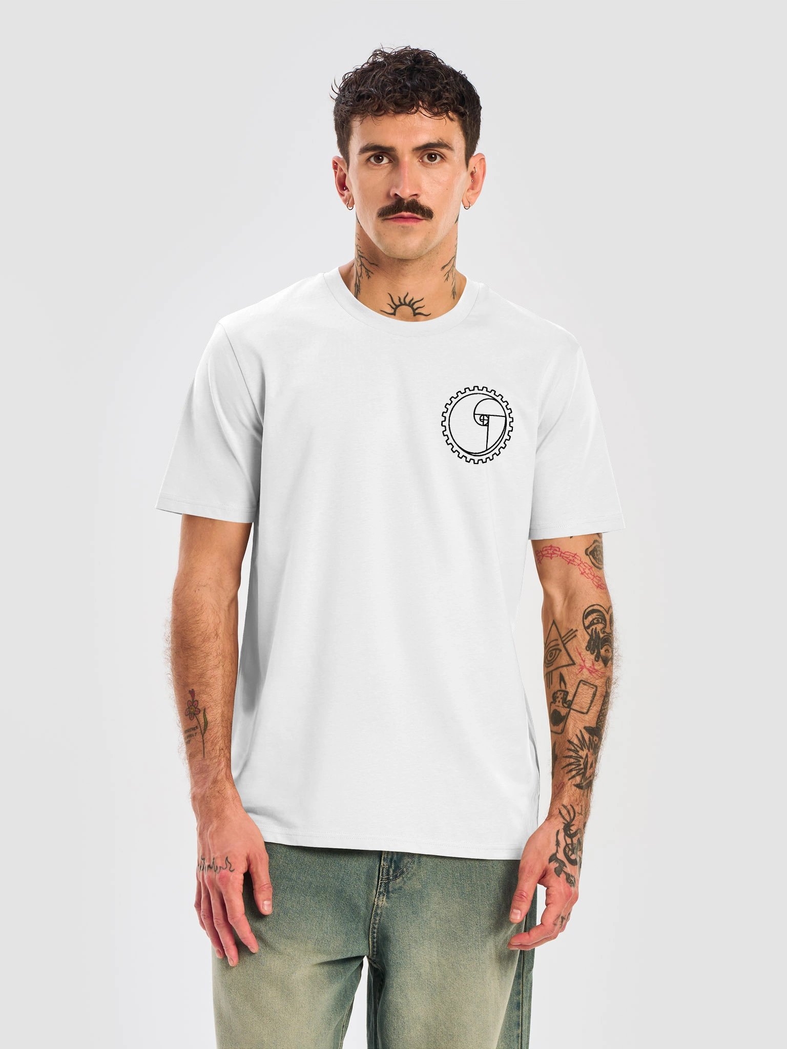 Embroidered Logo Tee - White product image (5)