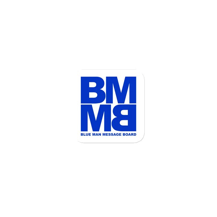 Blue Man Message Board Logo Die Cut Magnet product image (1)