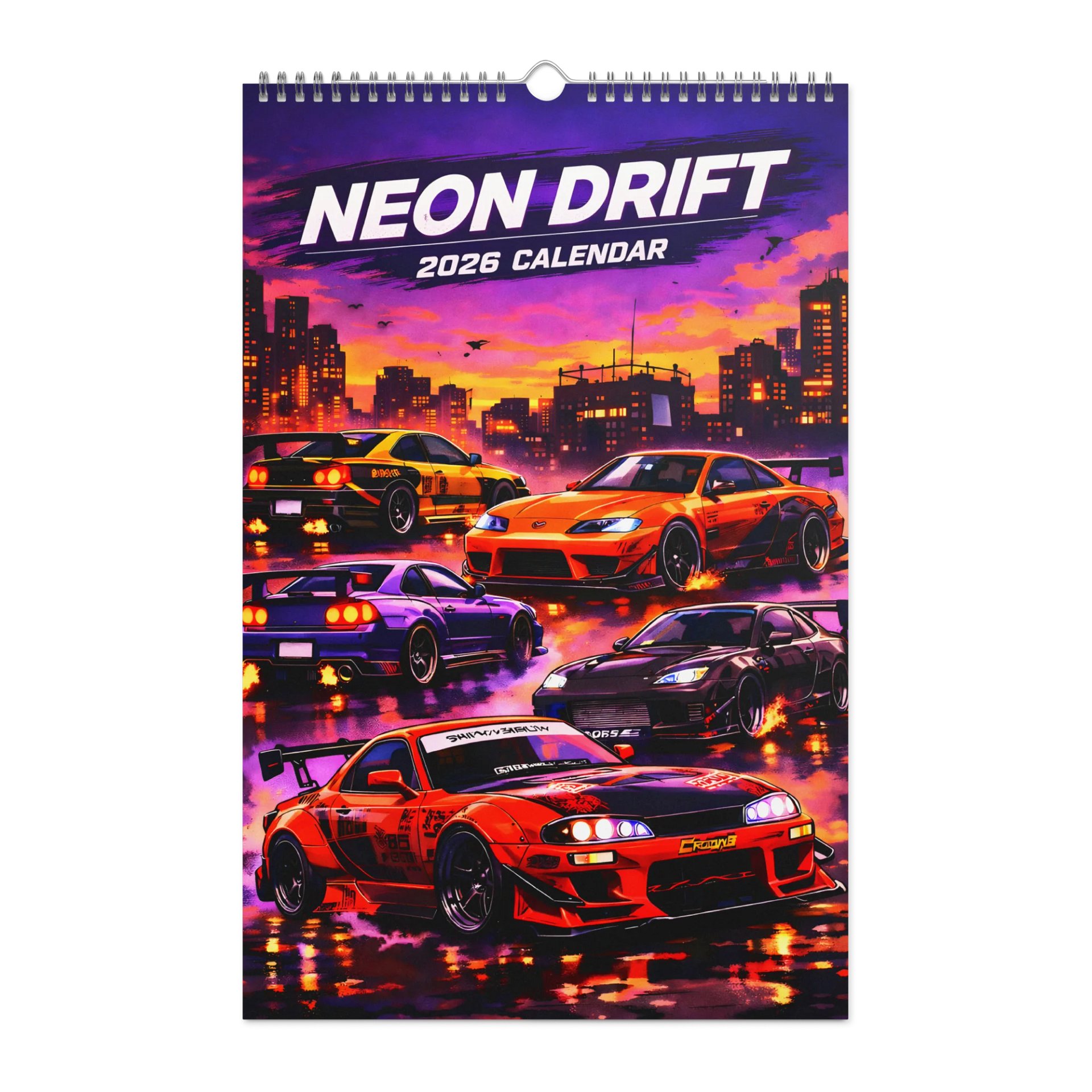 NEON DRIFT - 2026 Car Calendar product image (1)