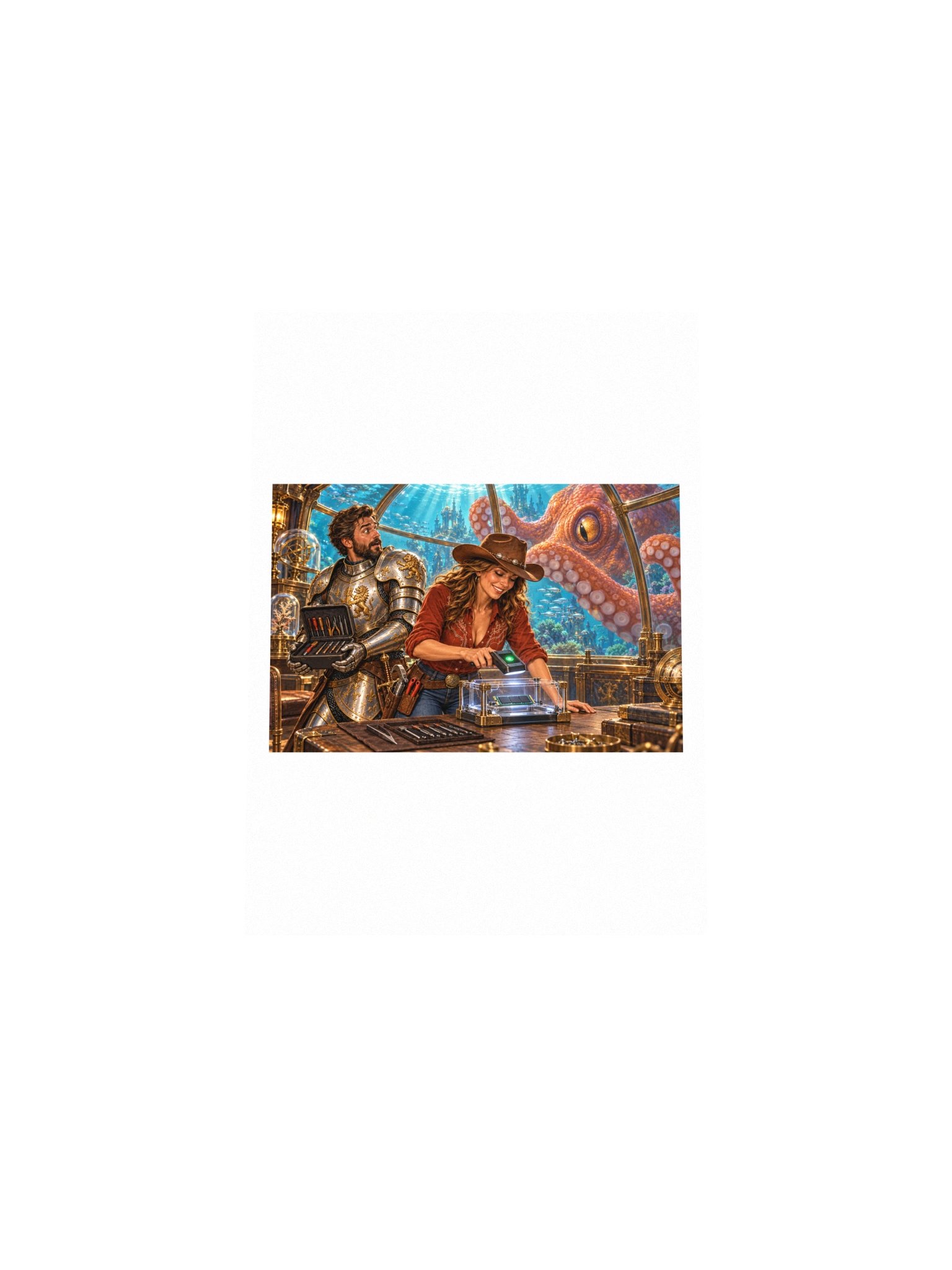 Deep Scan Small Art Print product image (4)