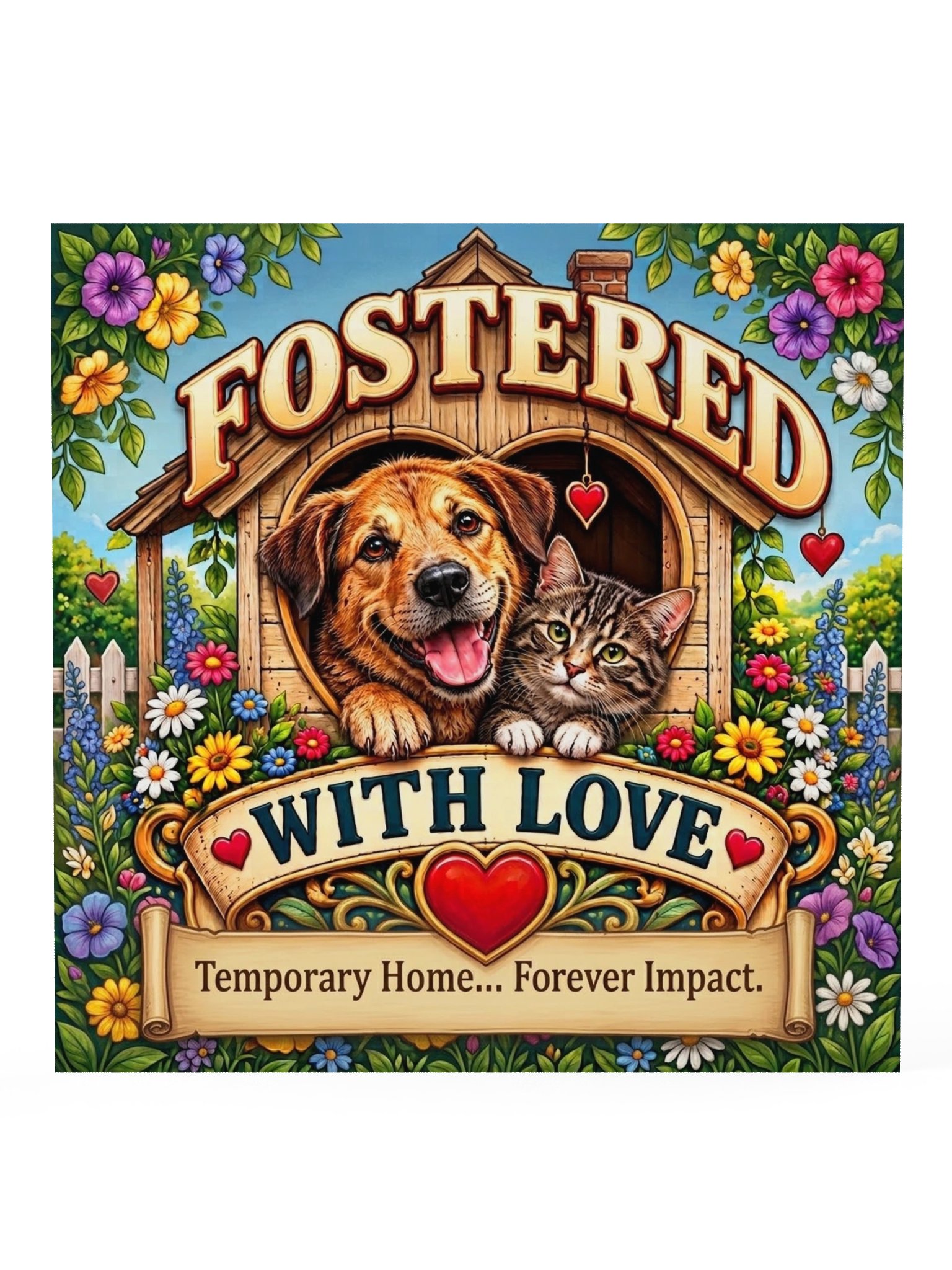 Fostered With Love Pet Poster product image (1)