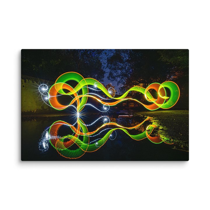 Light Painting Reflections | Canvas Print product image (1)