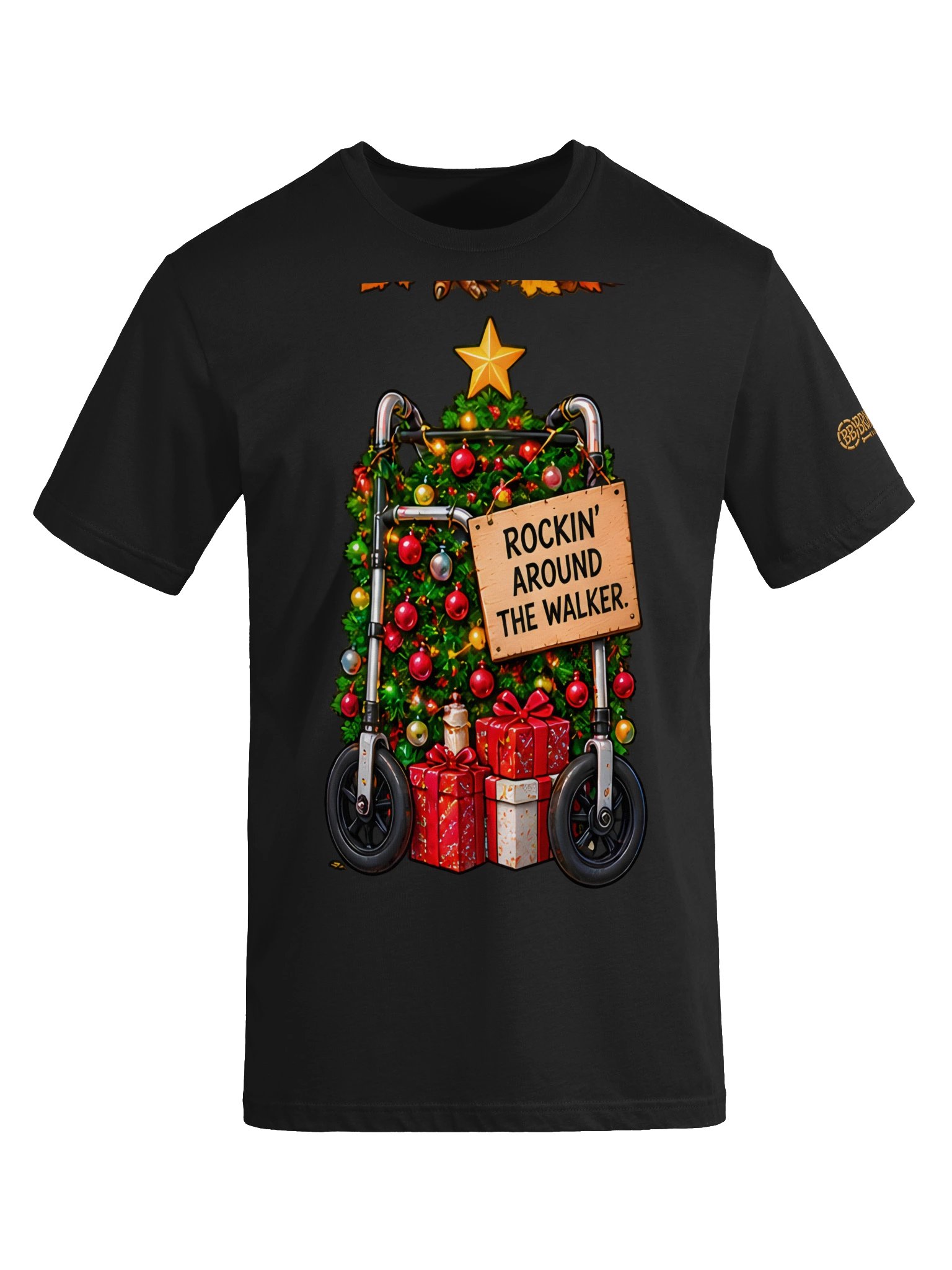 Funny Christmas Walker Shirt — Rockin’ Around the Walker | Broken Holly-Daze™ product image (6)
