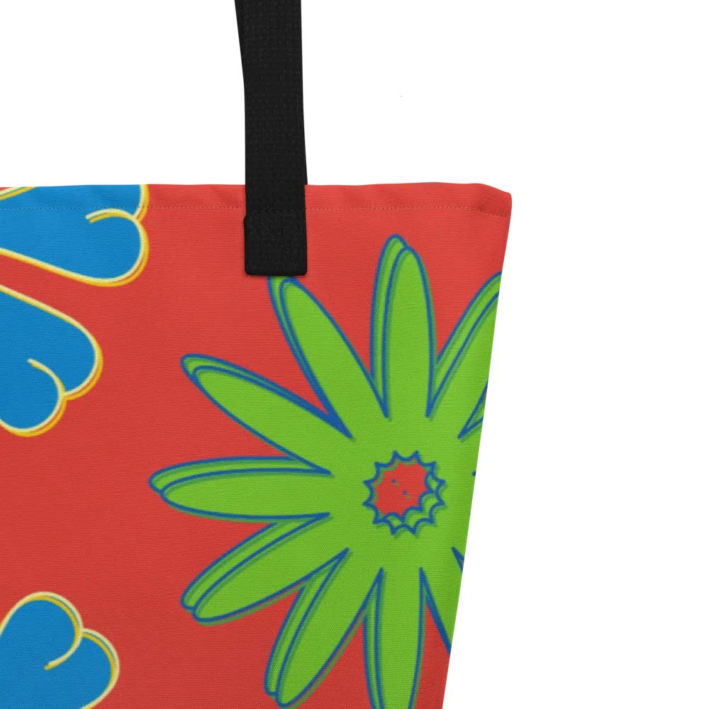 Bright and Whimsy Flowered Tote Bag product image (3)