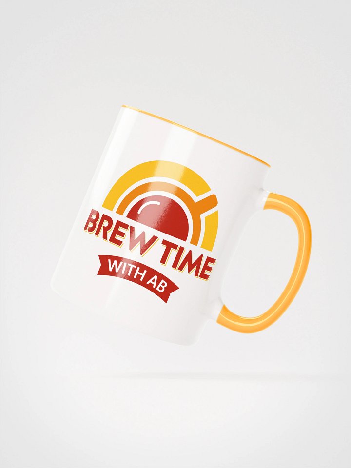 Brew Time Mug (Yellow Handle) product image (2)