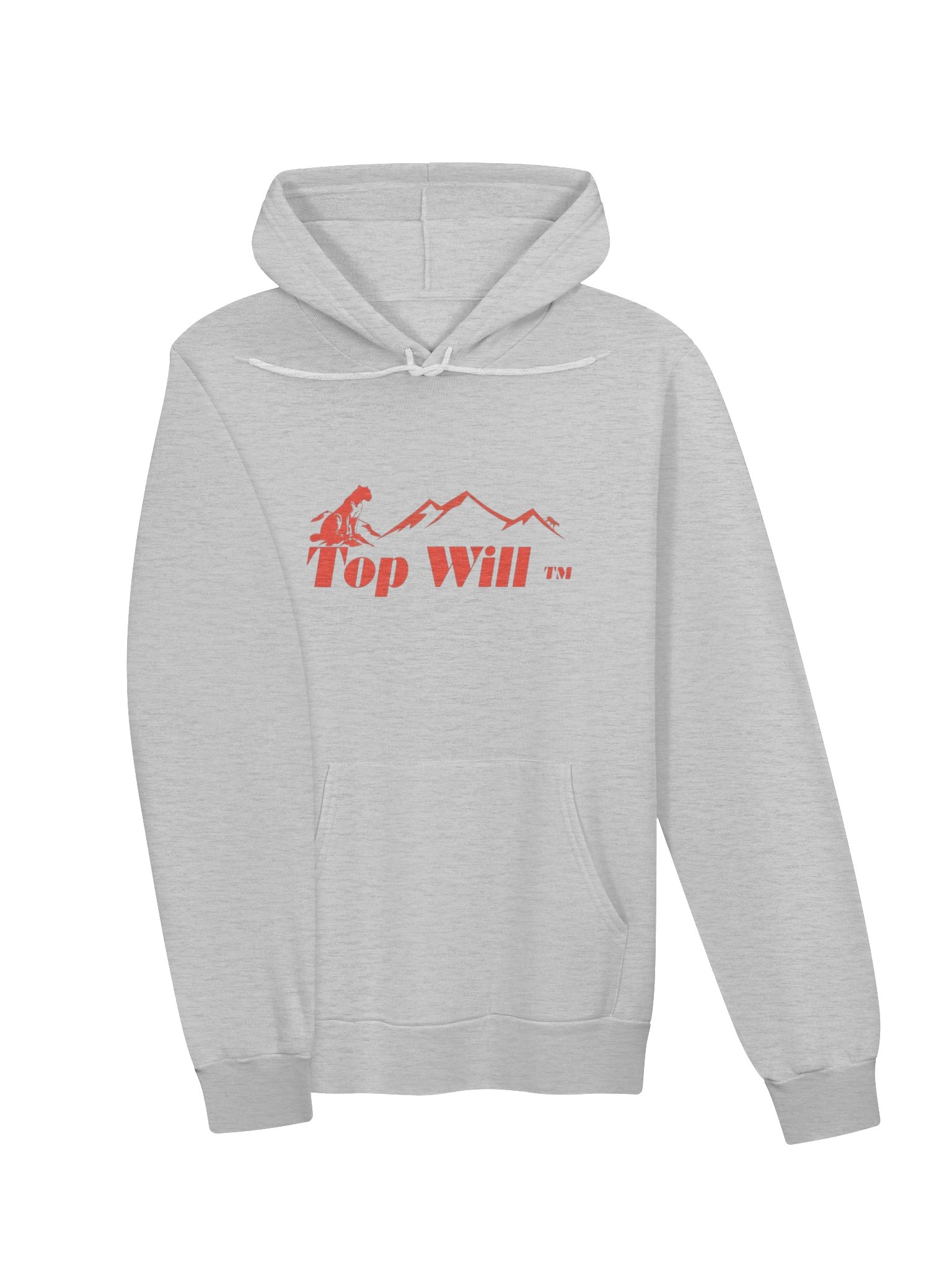 Top Will ™ Grey & Red Supersoft Hoodie product image (3)