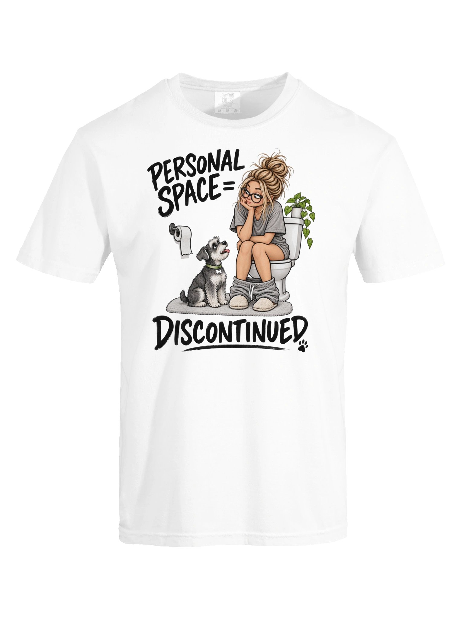 Personal Space Discontinued Funny Dog T-Shirt product image (54)