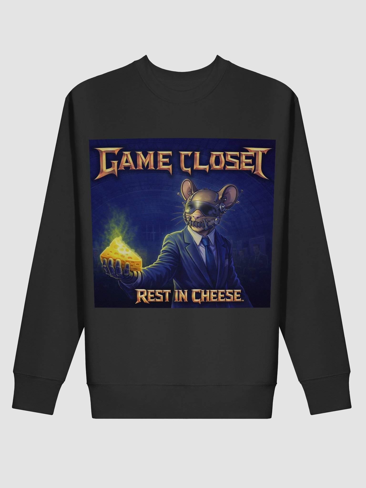 Rest In Cheese: Mic Cheesehead Boss Sweatshirt product image (2)