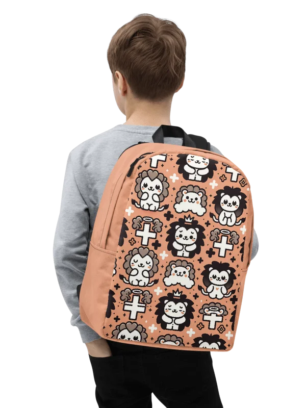 Lions and Crosses Minimalist Backpack product image (9)