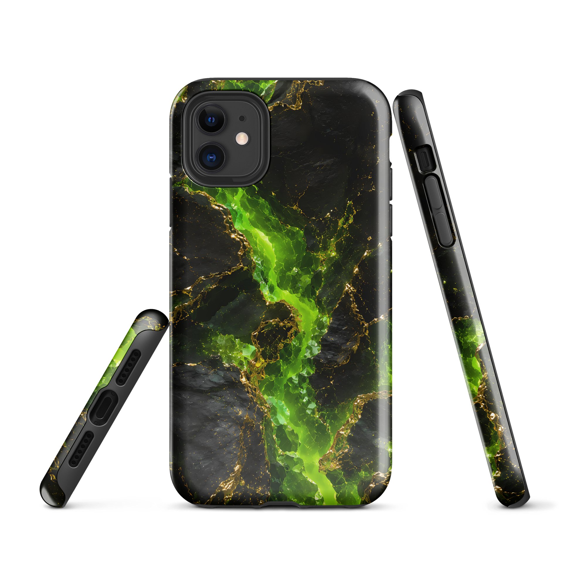 Radiant Uranium Green Geode Marble Texture - Women Girls Teen,Full-Body Protection From Scratches, Soft TPU Anti-Drop Shockproof Case Cover product image (7)