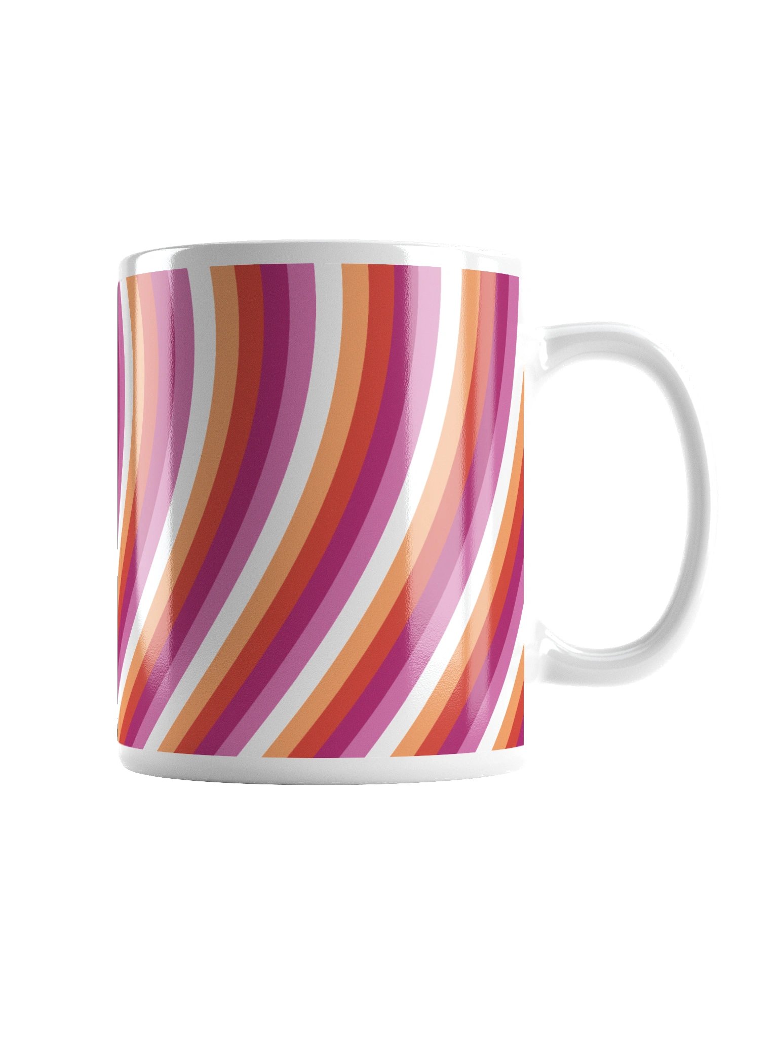 Lesbian Pride Hearts Mug (Right-handed) product image (2)