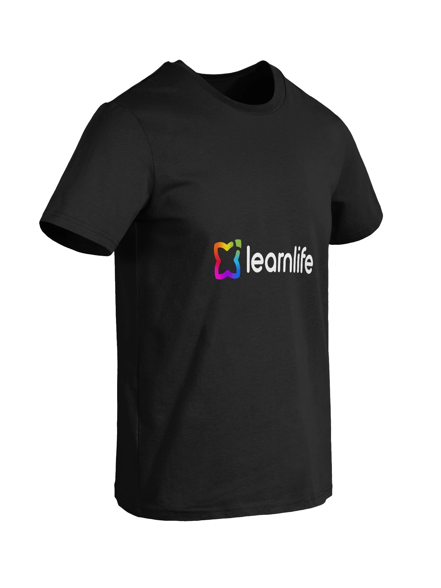 Adult/Teen Tee - Organic - Horizontal Logo - Rainbow & Charcoal product image (8)