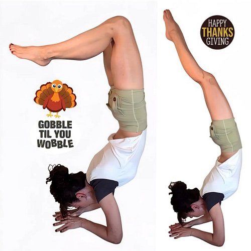 Thanksgiving goal: Scorpion pose 🦂
Reality: Successfully rolling off the mat directly toward the pie. 🥧
So grateful to move, ...
