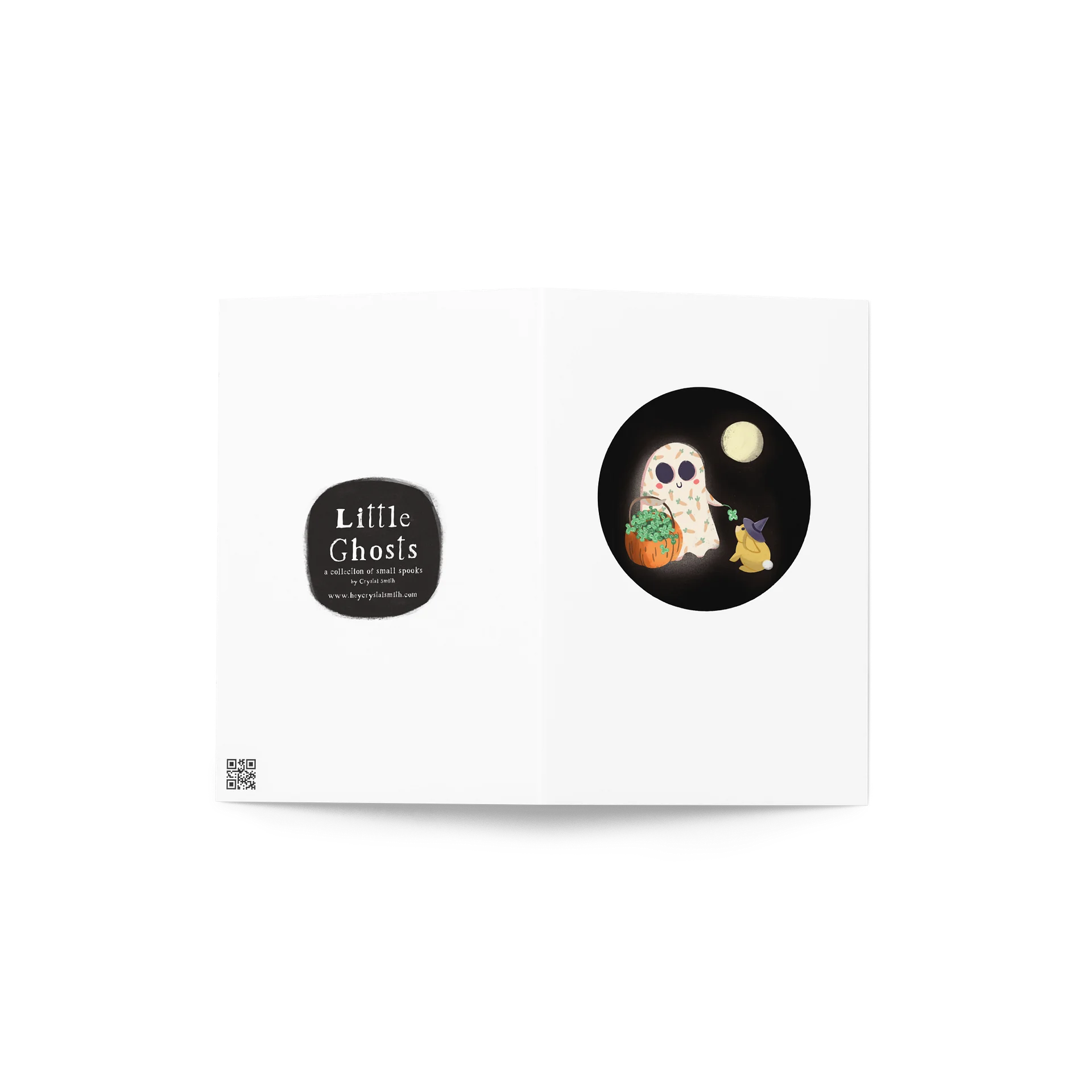 Little Ghost and Magic Bunny - Greeting Card product image (4)