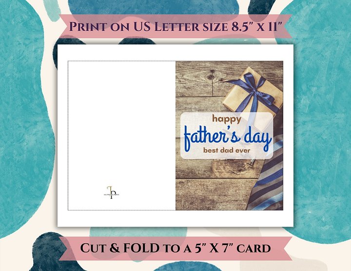 Tie & Cuff Links Father's Day Card product image (2)