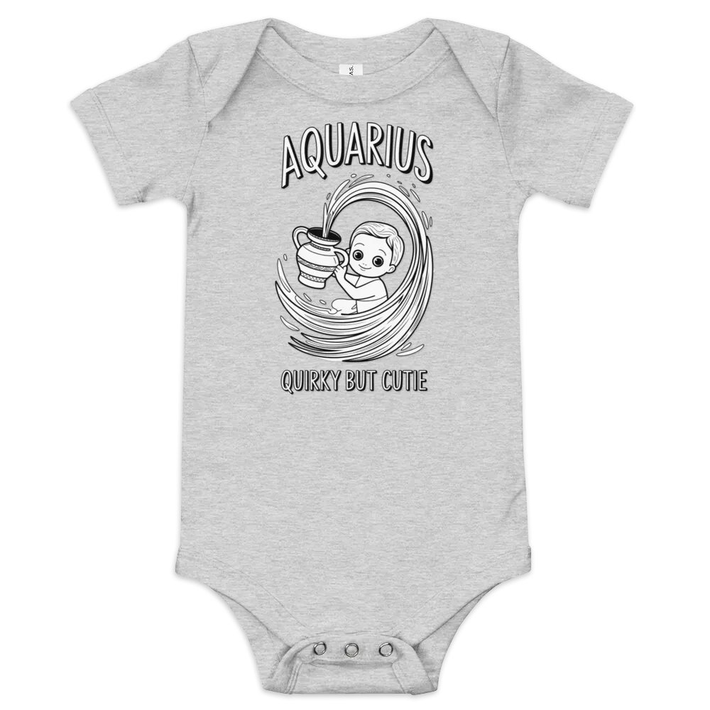 Aquarius Baby Zodiac Onesie product image (4)