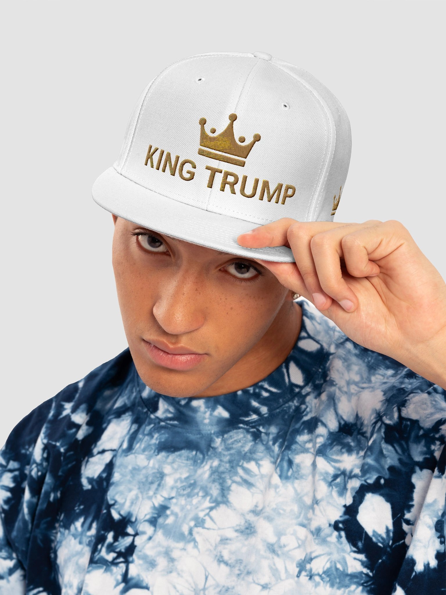 KING TRUMP SNAPBACK CAP (WHITE) product image (5)