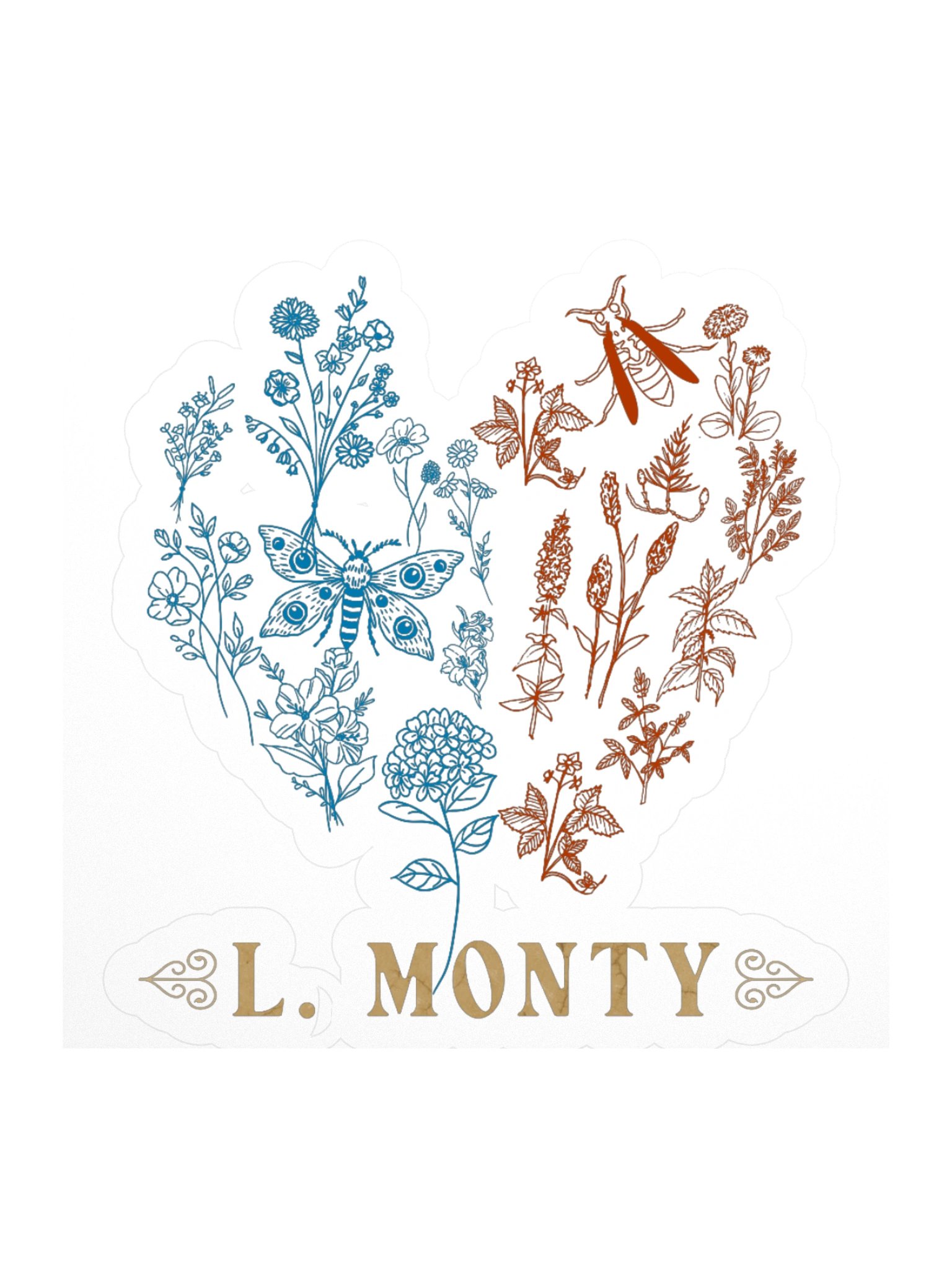 L. Monty Heart Sticker product image (1)