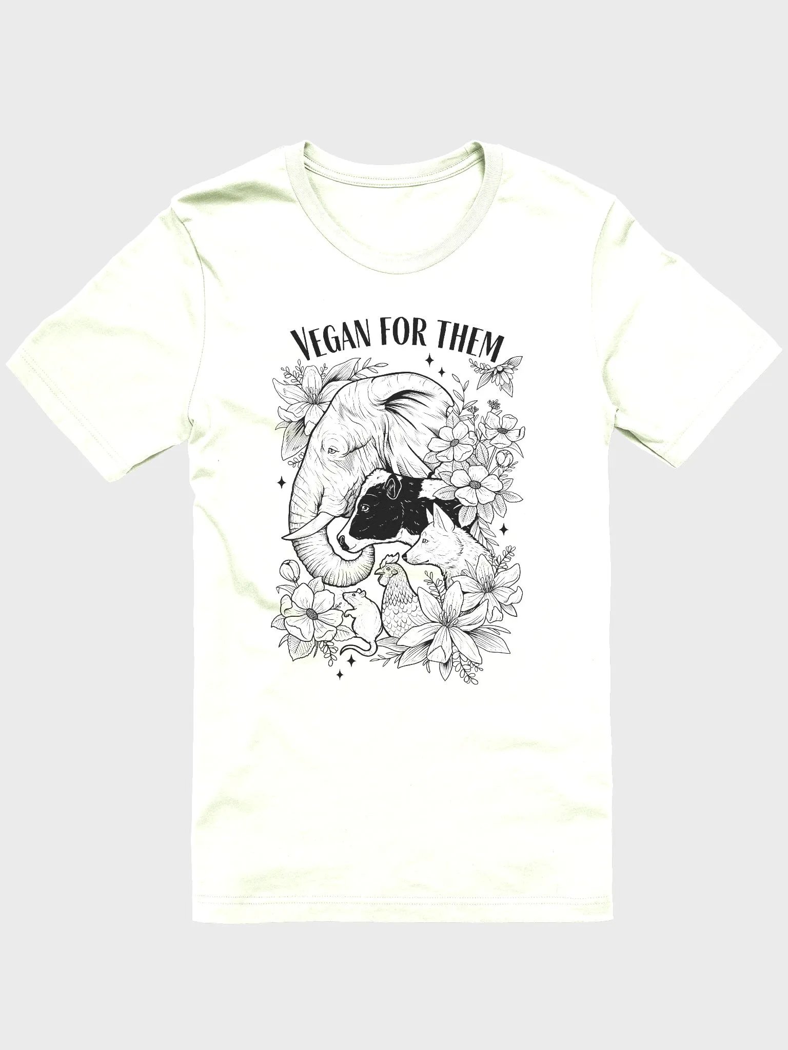 Vegan for them tee product image (1)