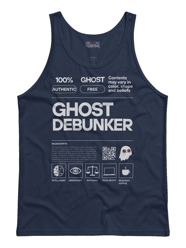 Certified Ghost Debunker Label Tank product image (2)
