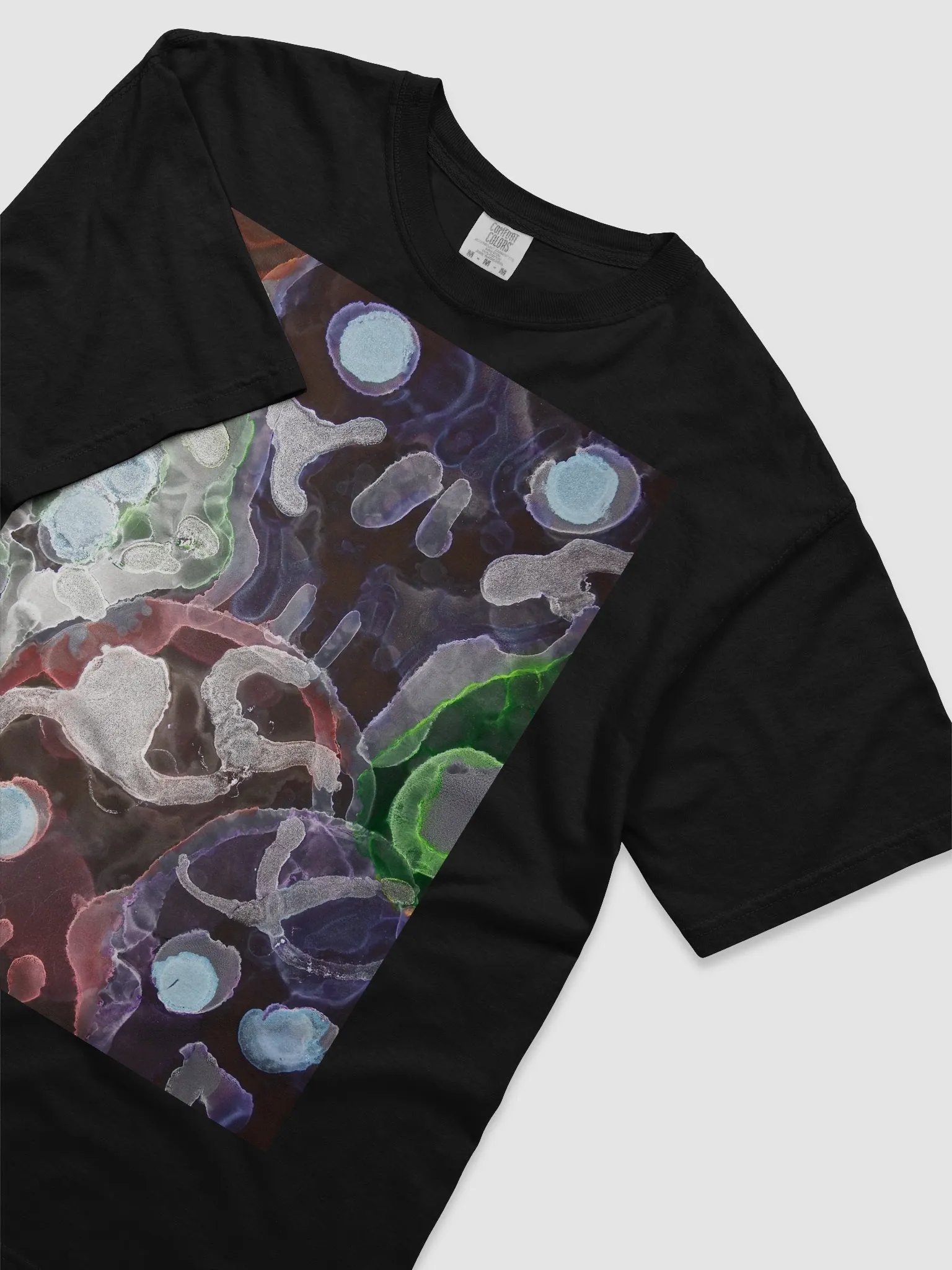 Sugar Skulls Dia de Lost Muertos Ink art Fluid Organic Abstract T-Shirt product image (3)