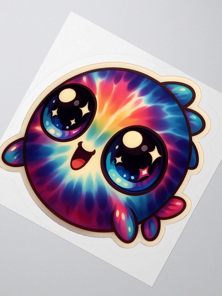 Tie-Dye Fishy #1 Kiss Cut Stickers product image (5)