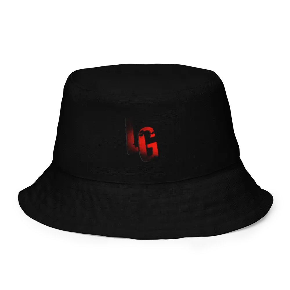 Reversible Black/Blood Paradise Bucket Hat product image (2)