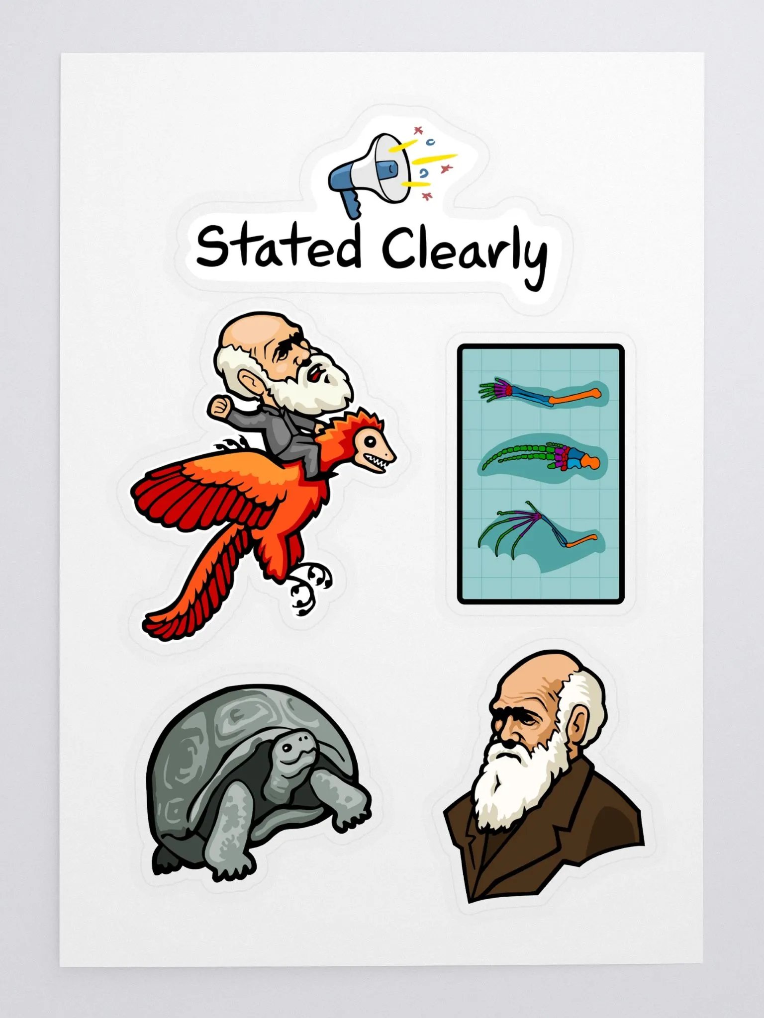Darwin Evolution Sticker Sheet product image (1)