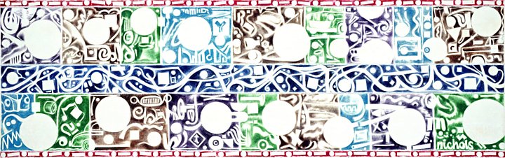 A Century of Rides I (1990) on canvas (20" x 60") product image (1)