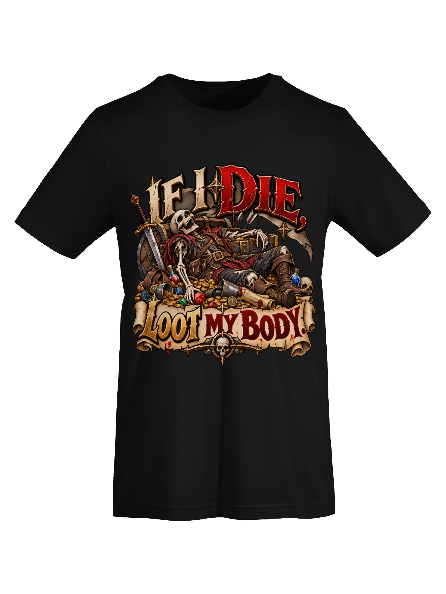 If I Die, Loot My Body RPG T-Shirt product image (6)