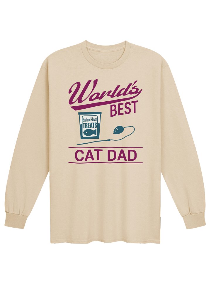 World's Best Cat Dad - Unisex Adult Long Sleeve T-shirt product image (19)