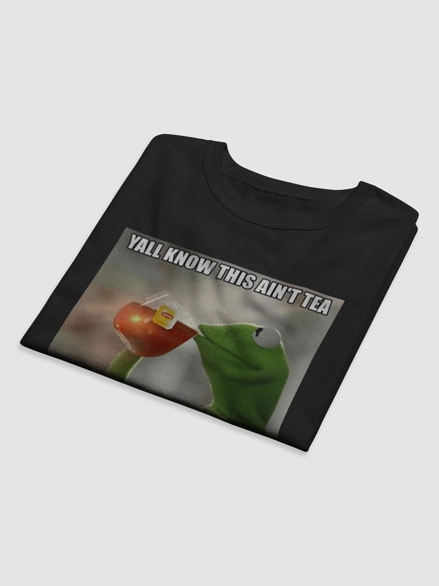 Kermit the Frog Drinking Tea Hennessey T-Shirt product image (6)