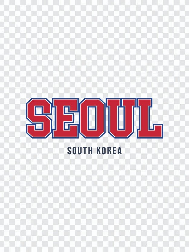 Seoul South Korea Varsity Typography Set | 서울 바시티 타이포그라피 벡터 디자인 product image (8)
