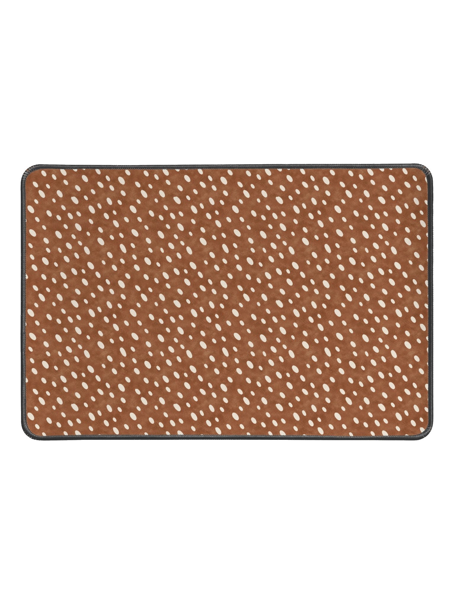 Cocoa Fawn Desk Mat — Brown & Cream Deer Print product image (1)
