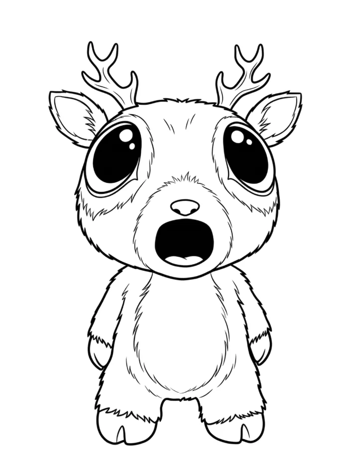 5 Free Baby Deer Coloring Pages! product image (1)