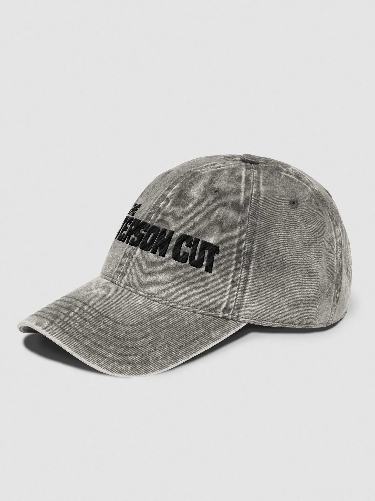 The Patterson Cut Retro Logo [Black] Vintage Wash Hat product image (6)
