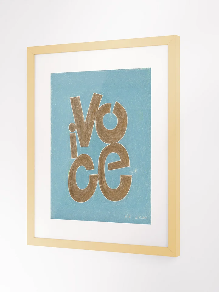 Voice 10.21.19 print framed product image (2)