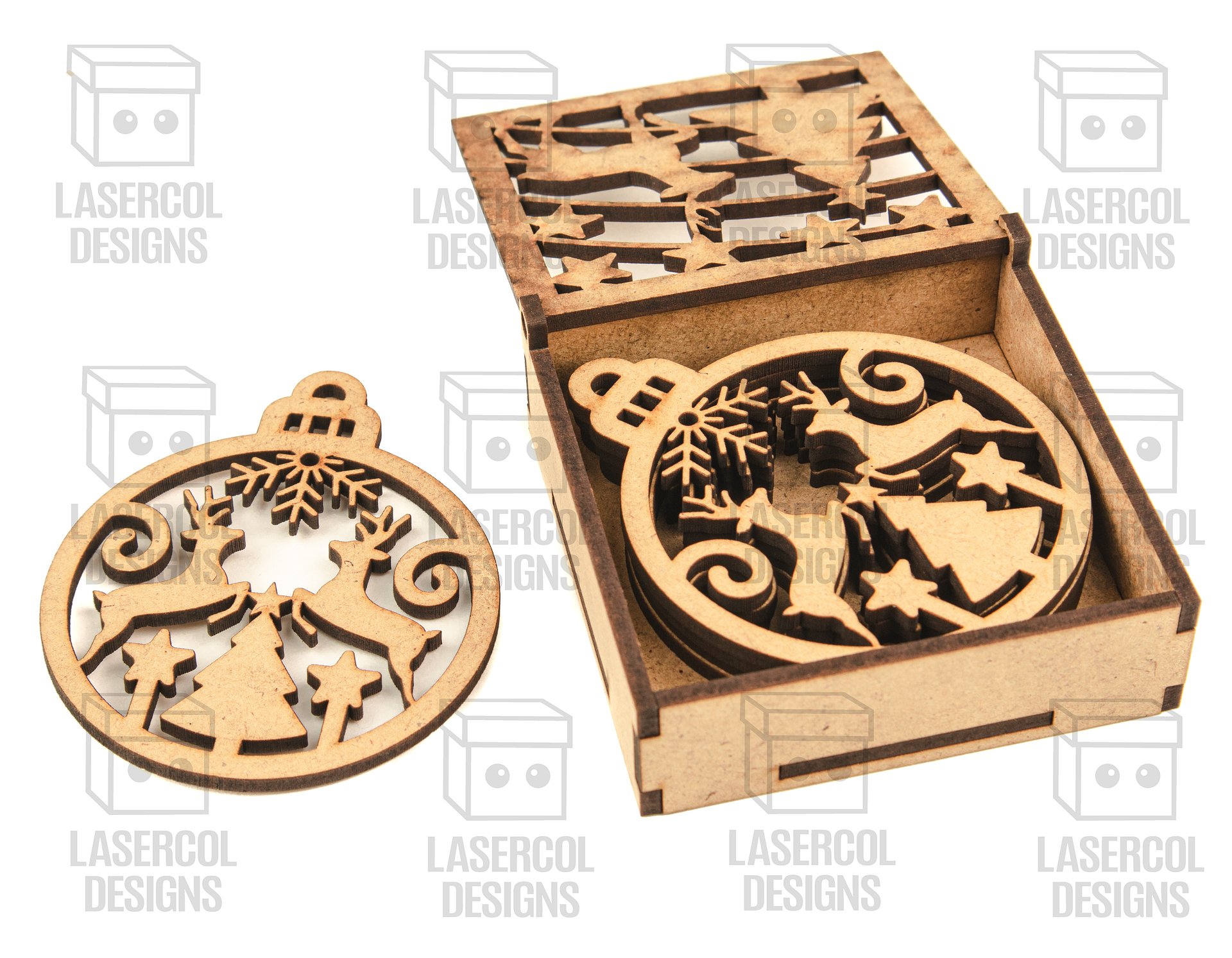 Small Ornaments Boxes - Laser Cut Files product image (8)
