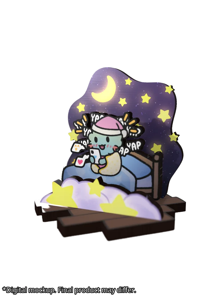 Late-Night Yaps - Wooden Standee [FAN MERCH] product image (1)