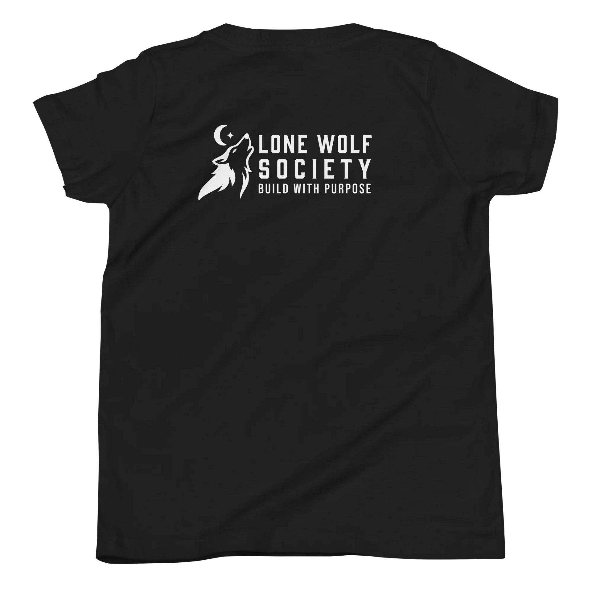 Lone Wolf Society Kids Black T-Shirt product image (6)