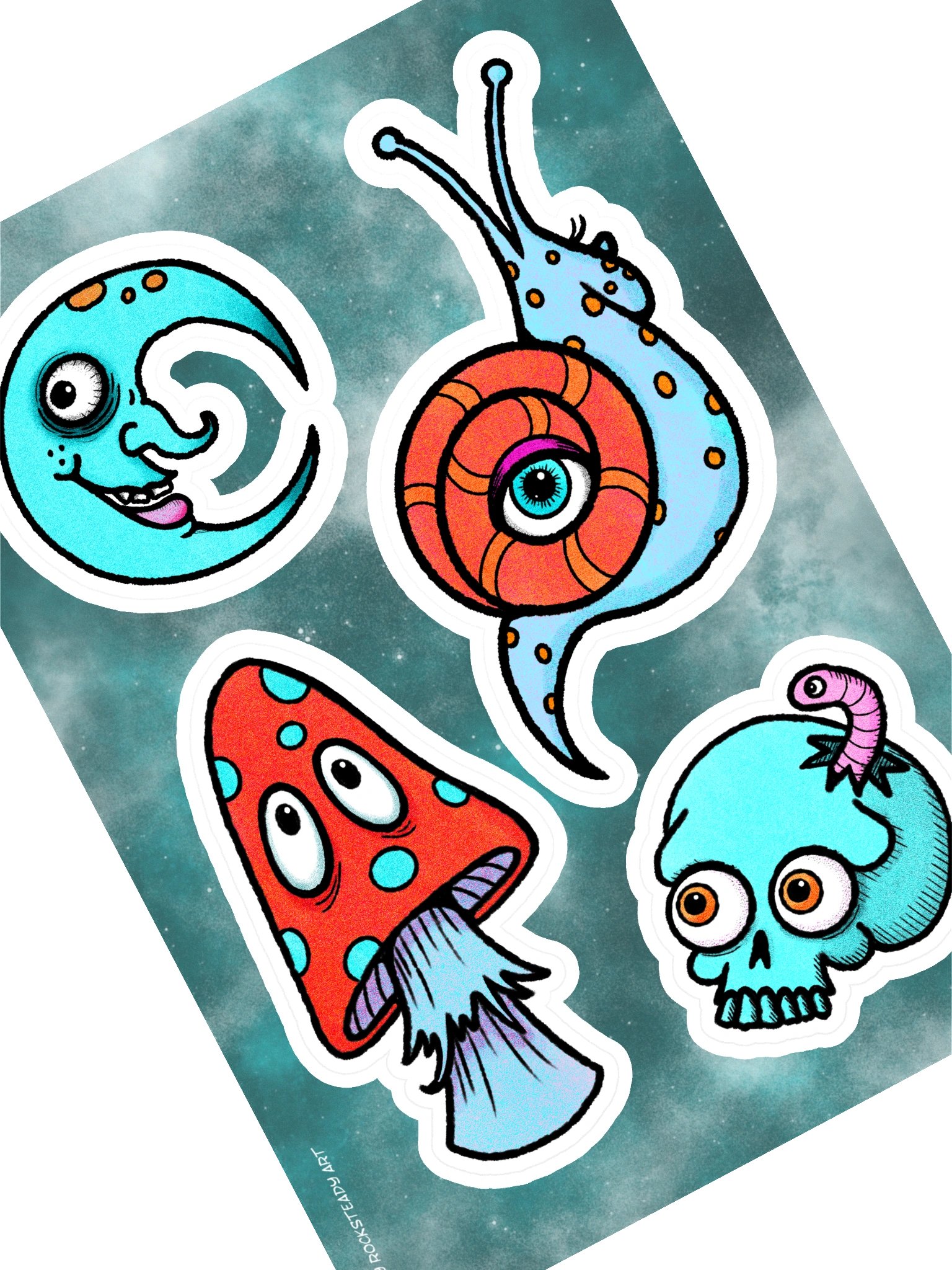 Cosmic Creatures Kiss-Cut Sticker Sheet product image (2)