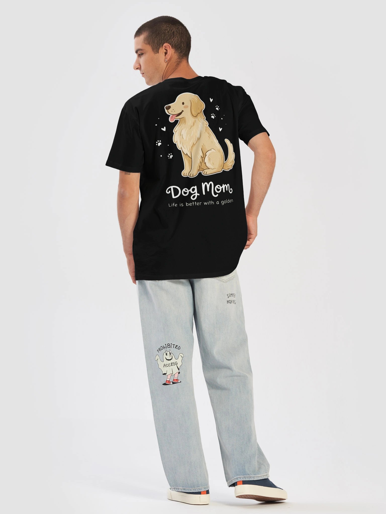 Dog Mom Golden Retriever T-Shirt | Cute Dog Lover Gift product image (4)